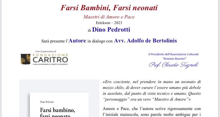 “Farsi bambini, farsi neonati. Maestri di amore a pace”